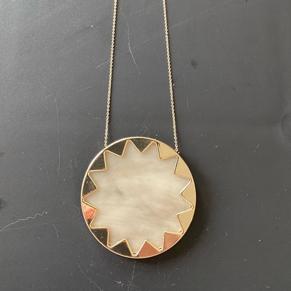 House of Harlow marble sunburst long necklace